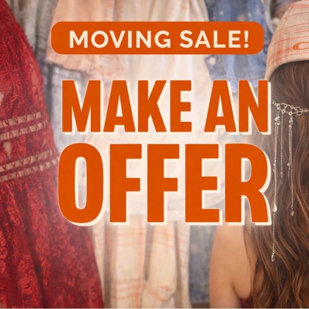 Moving Sale Graphic Overlay - Orange 'Make An Offer'